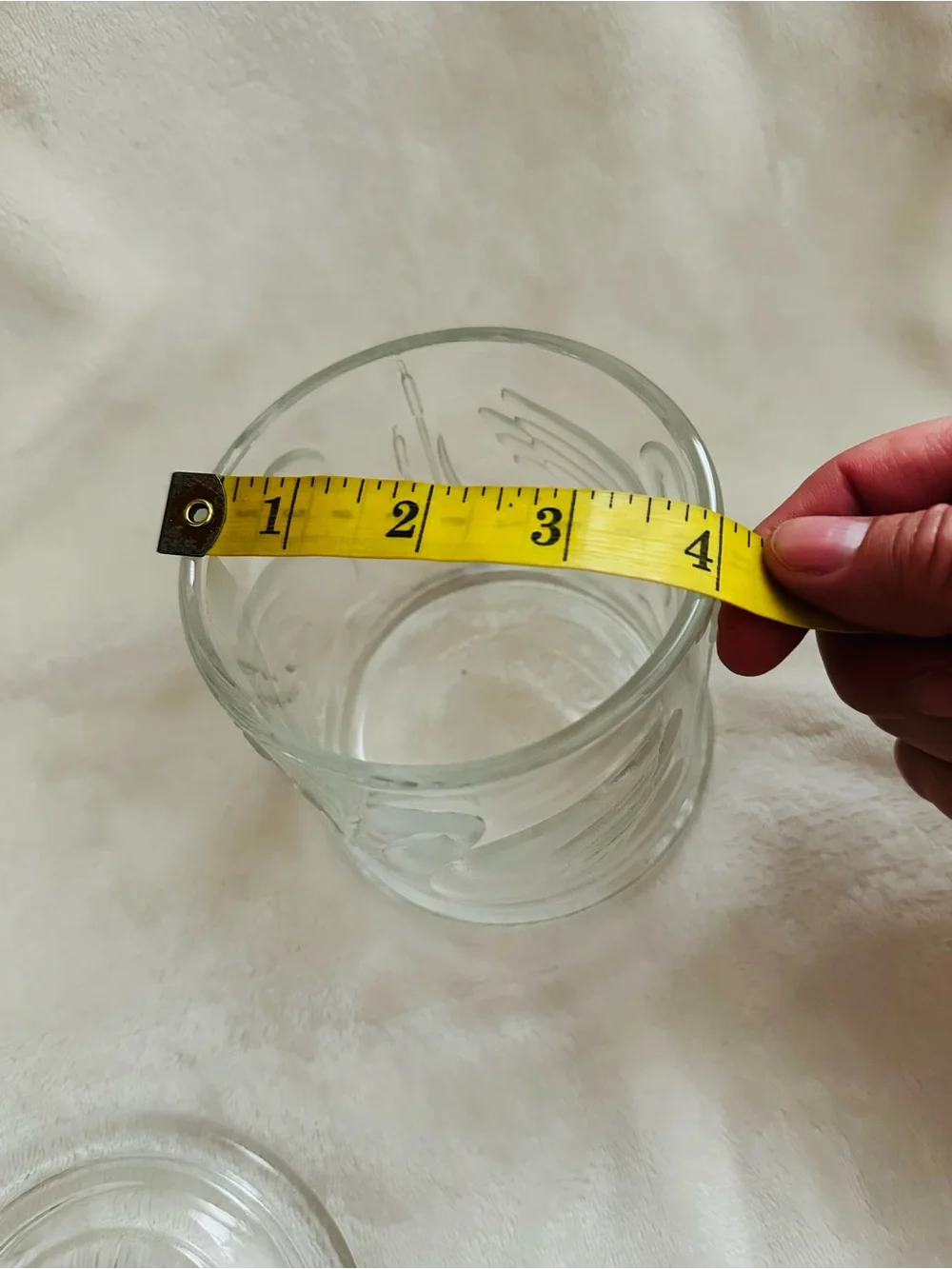 Gloria Vanderbilt Swan Glass Jar with Lid for TELEFLORA Embossed Signed Clear